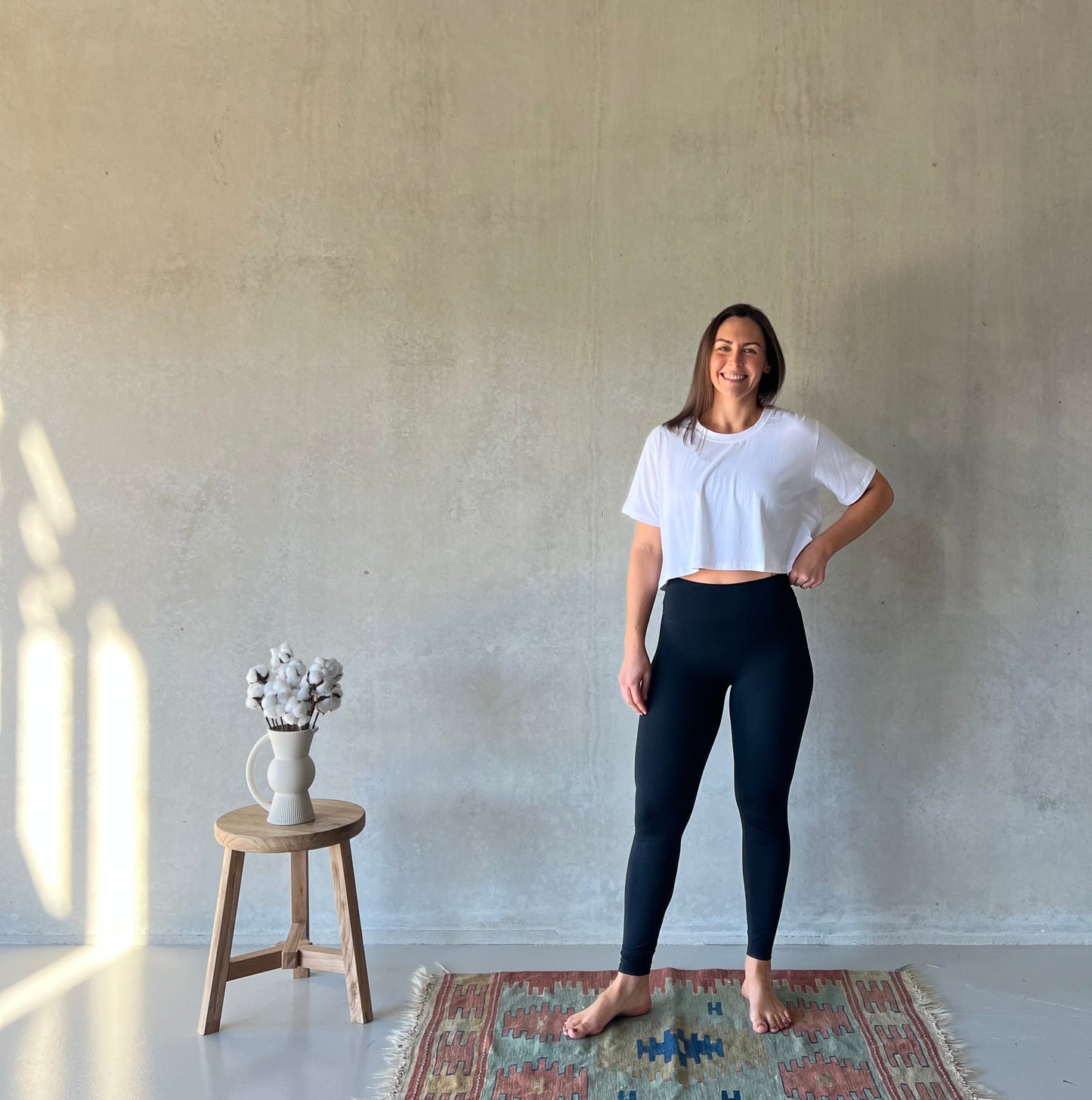 ethik organic cotton || oversized cropped tee