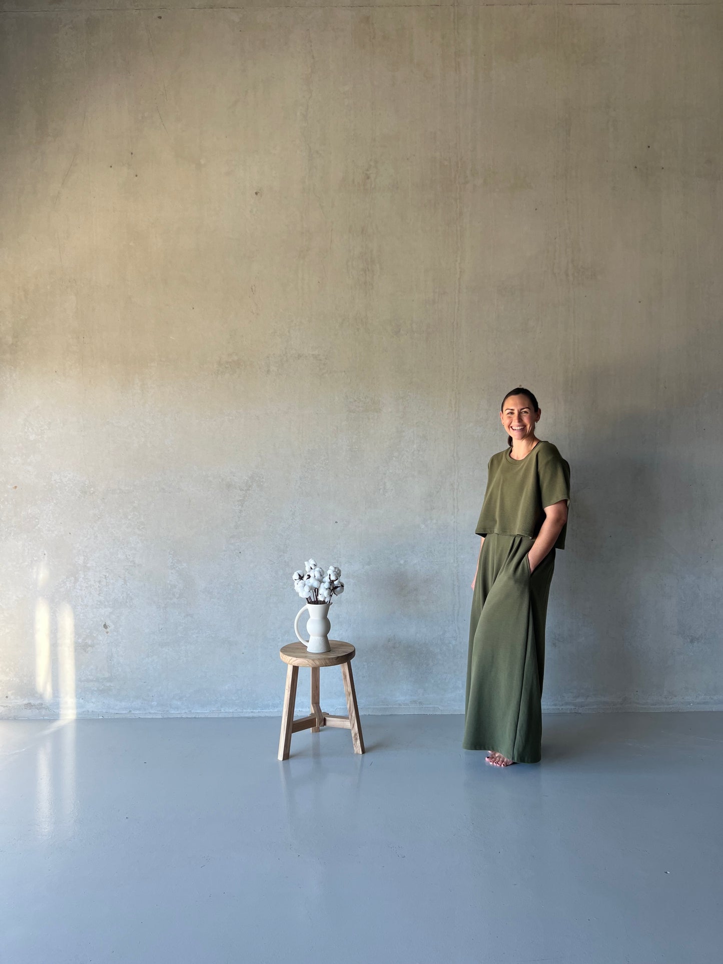 ethik organic cotton || wide leg pants