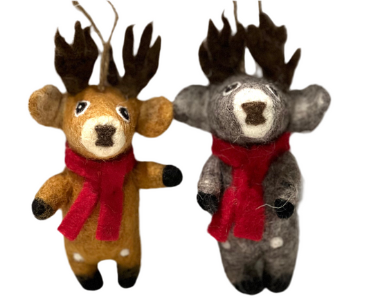 ethik felt ||  xmas reindeer decoration