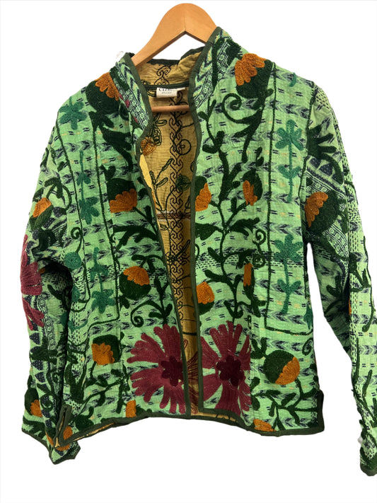 ethik || reversible vintage embroidered kantha jacket