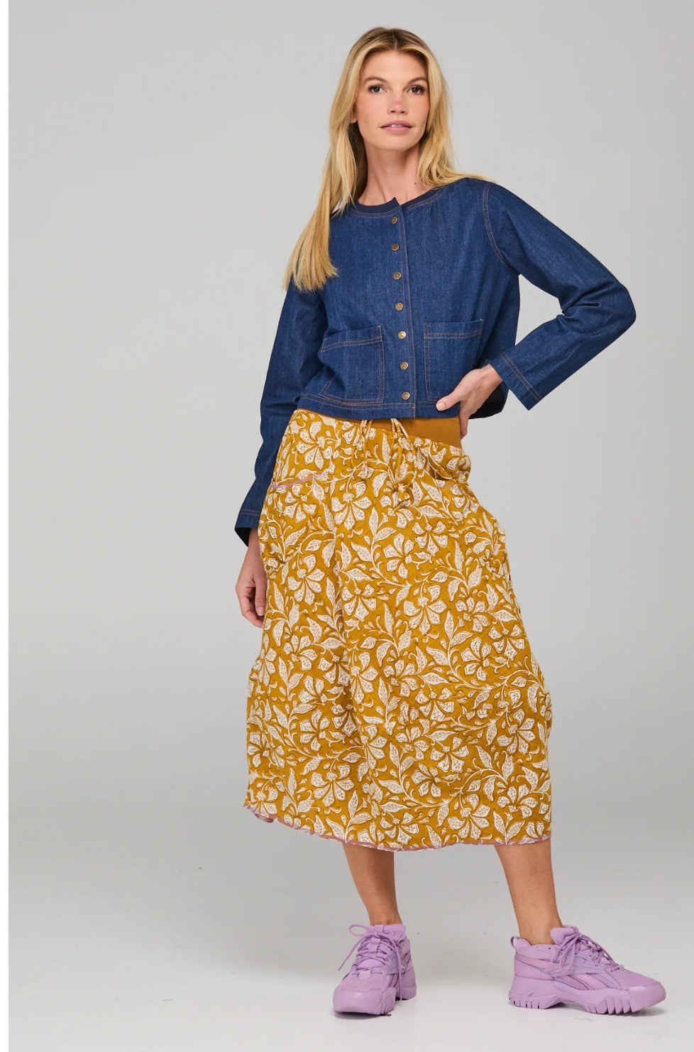 boomshankar || guru skirt || izumi mustard