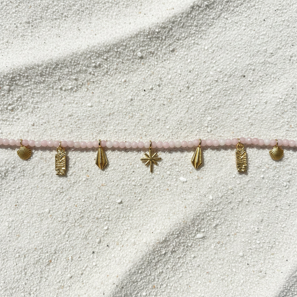 Jaipur gold || 7 charm necklace