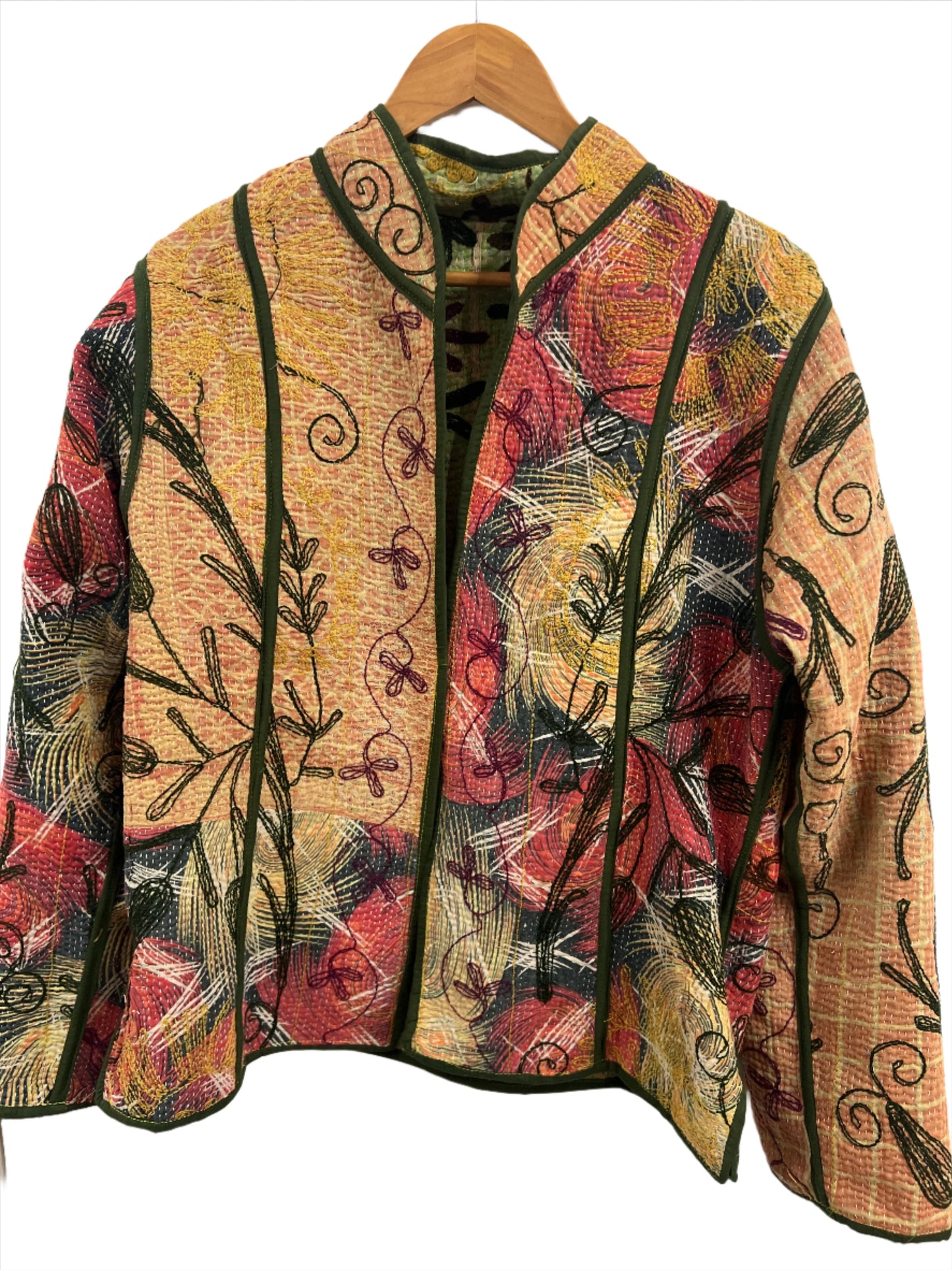 ethik || reversible vintage embroidered kantha jacket