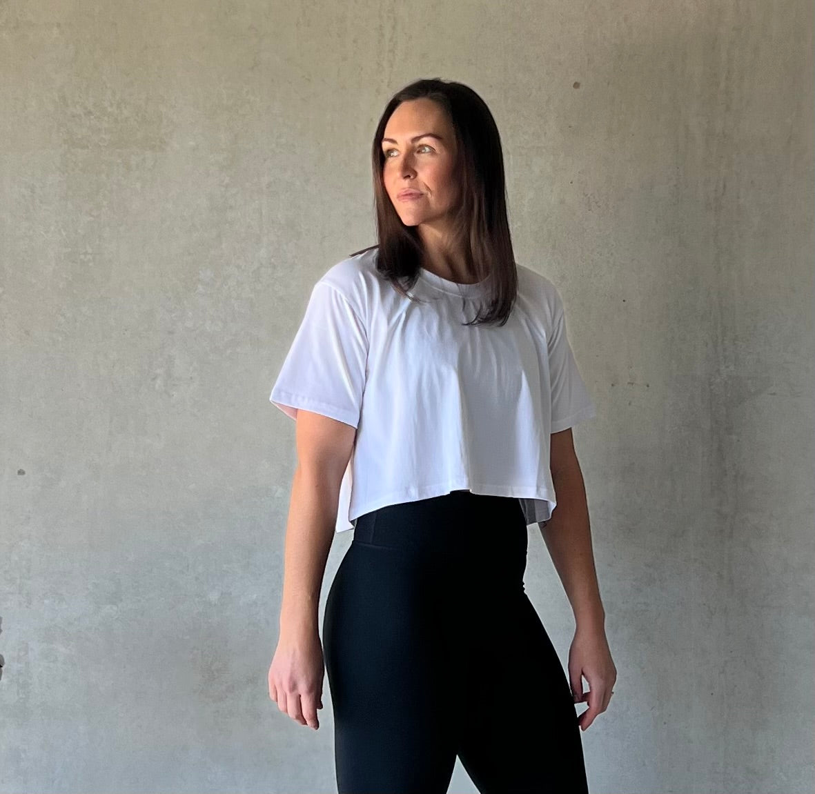 ethik organic cotton || oversized cropped tee