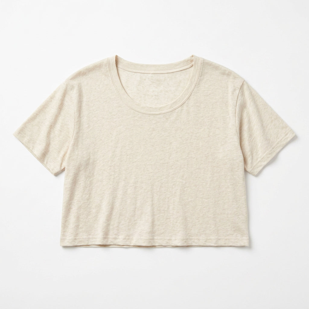 ethik organic cotton || oversized cropped tee