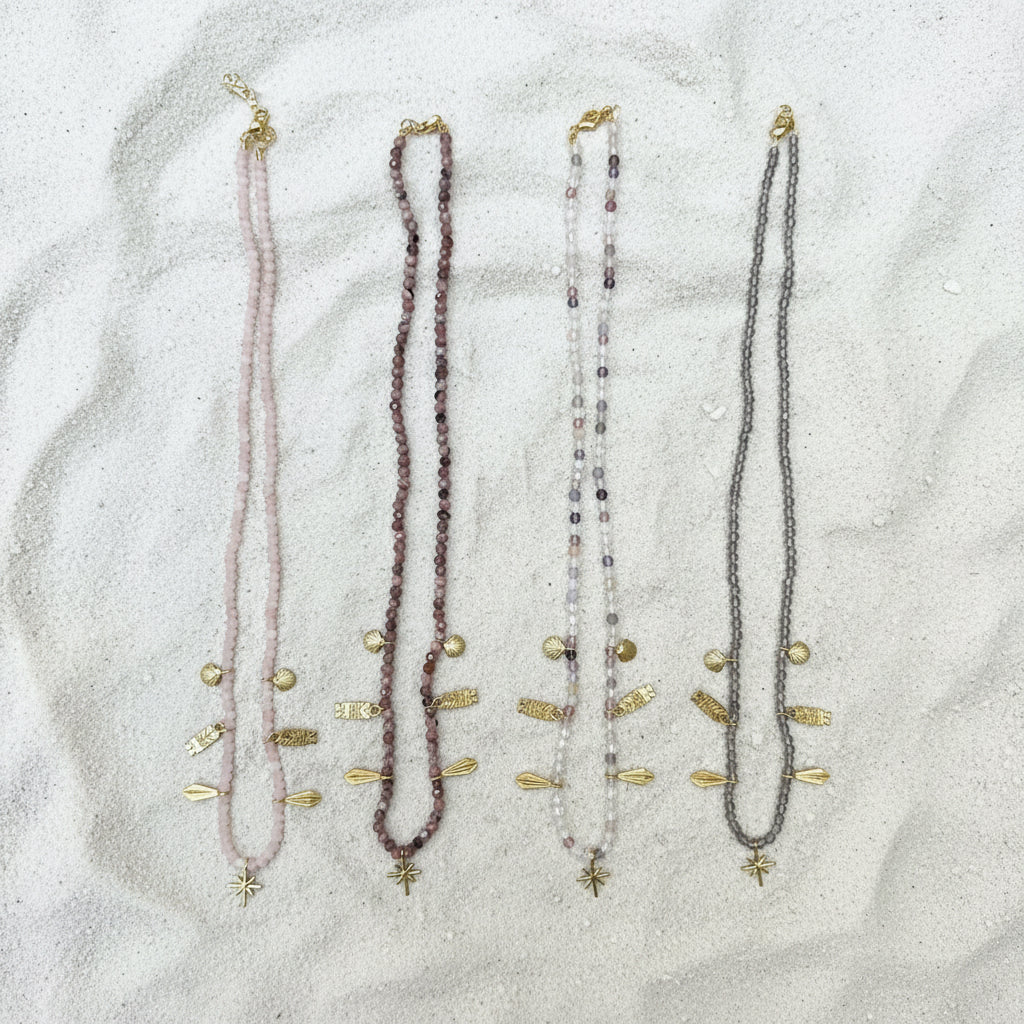 Jaipur gold || 7 charm necklace