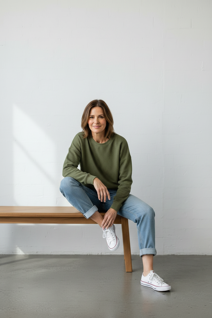 ethik organic cotton || oversized jumper || corduroy