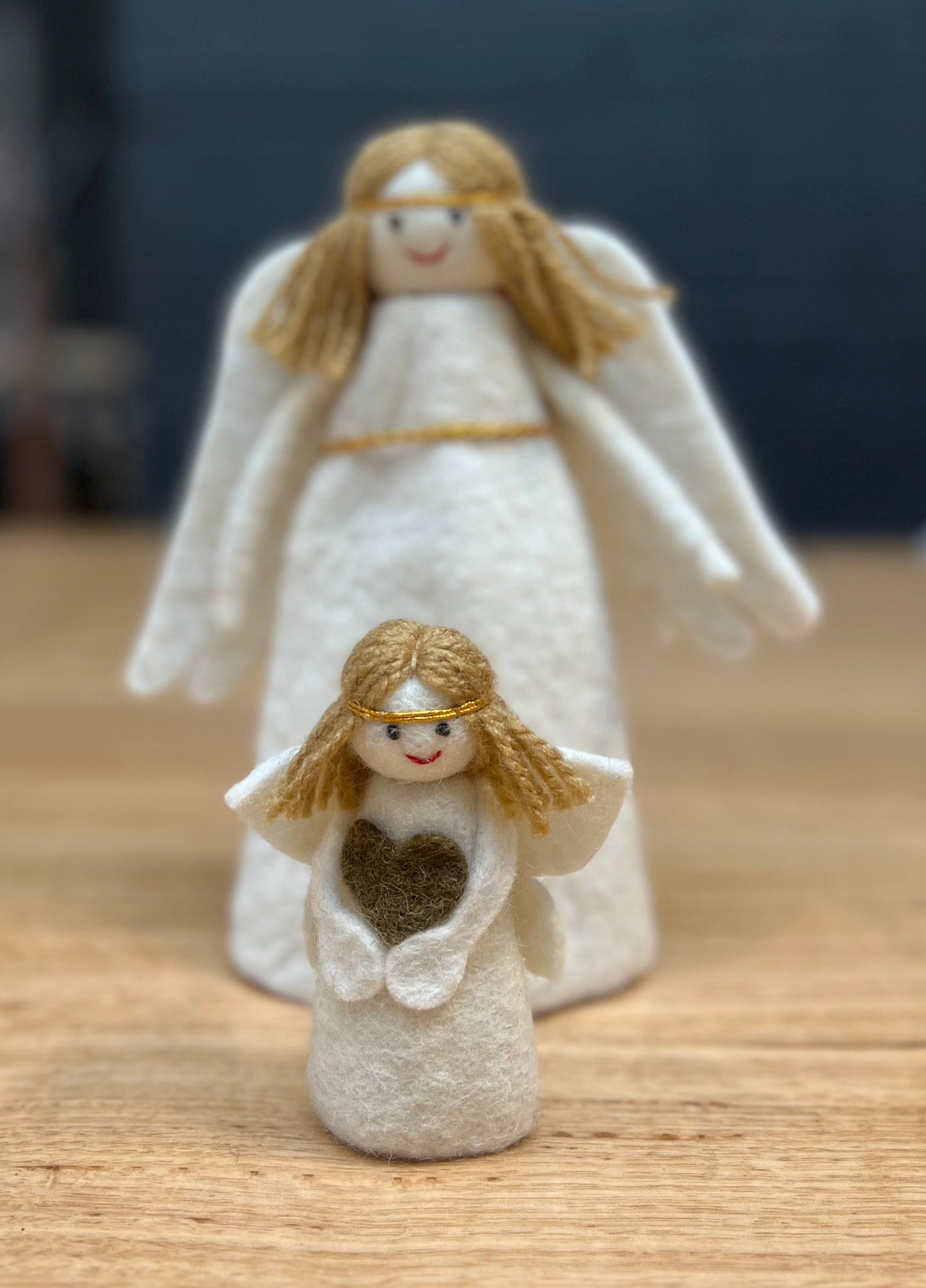 ethik felt || standing xmas angel || tree topper