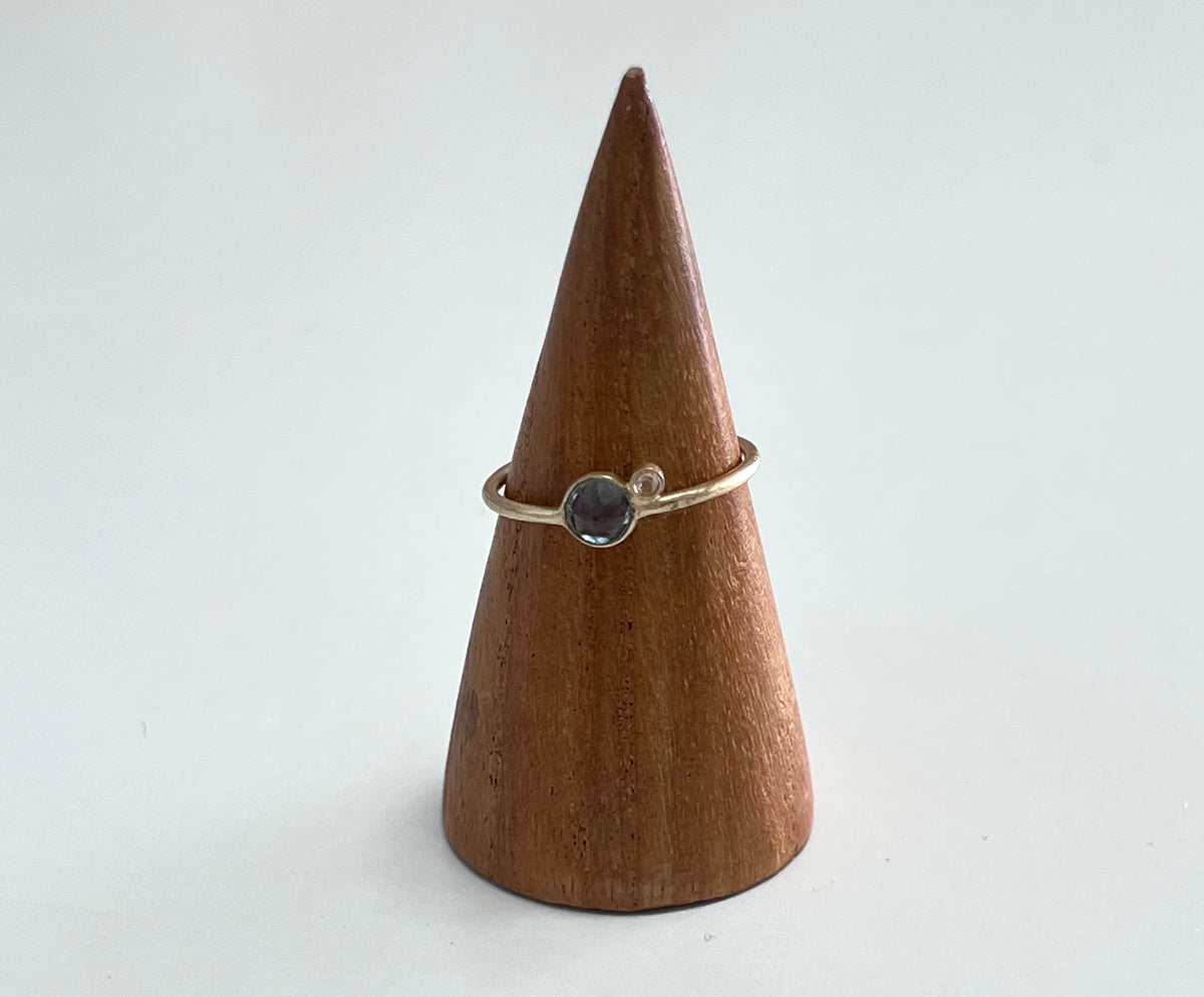Jaipur gold || double stone ring