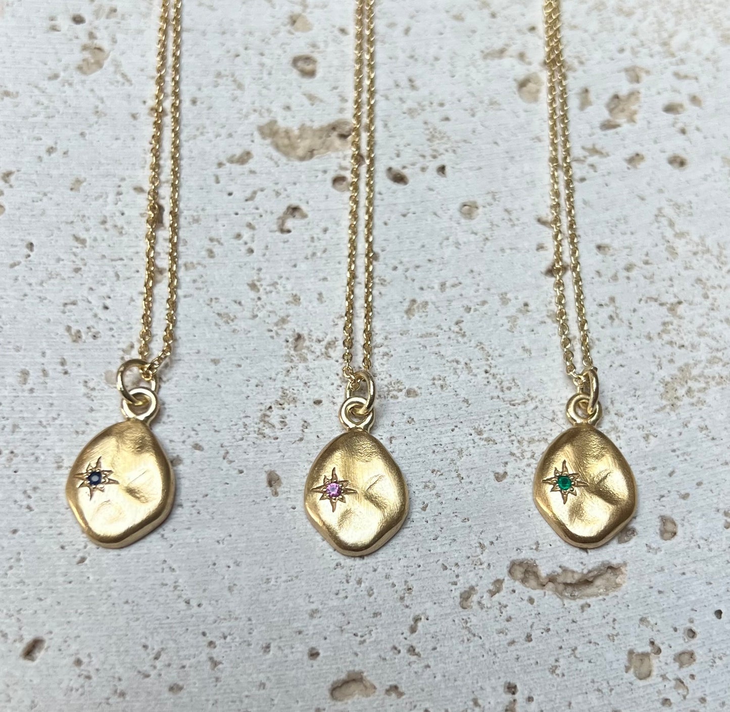 Jaipur gold jewellery || signet stone drop necklace