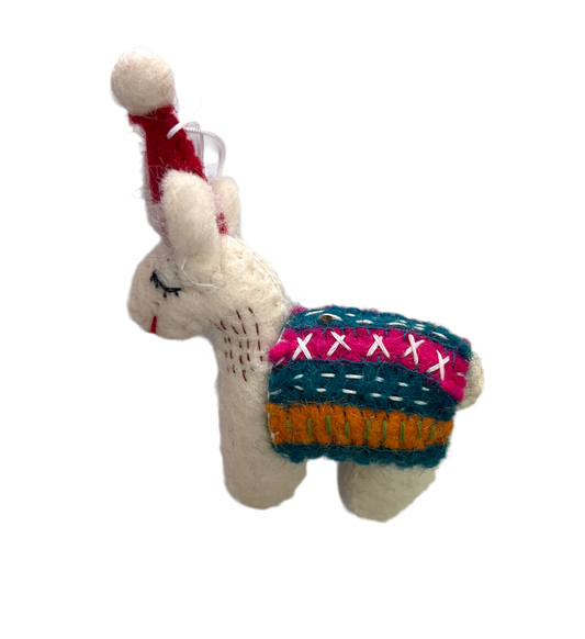 ethik felt || xmas Llama decoration