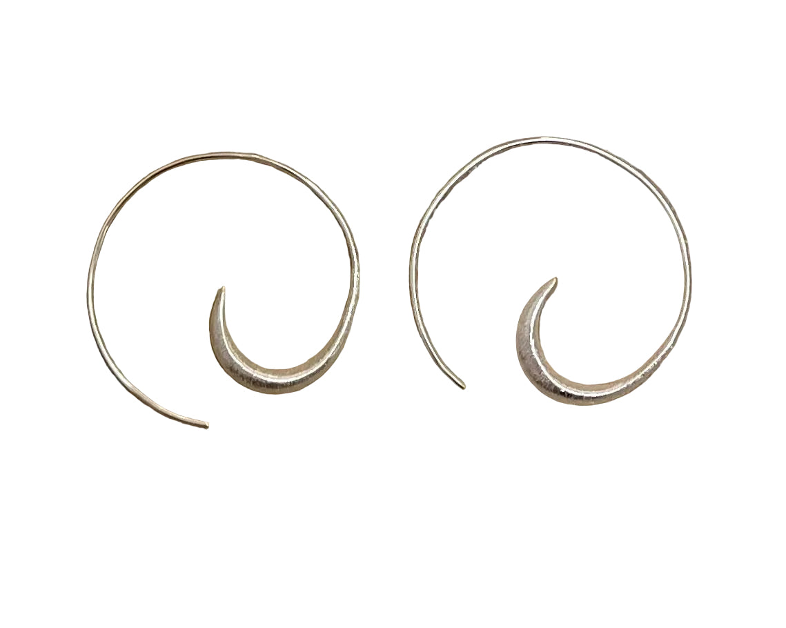 Jaipur silver earrings || hoops