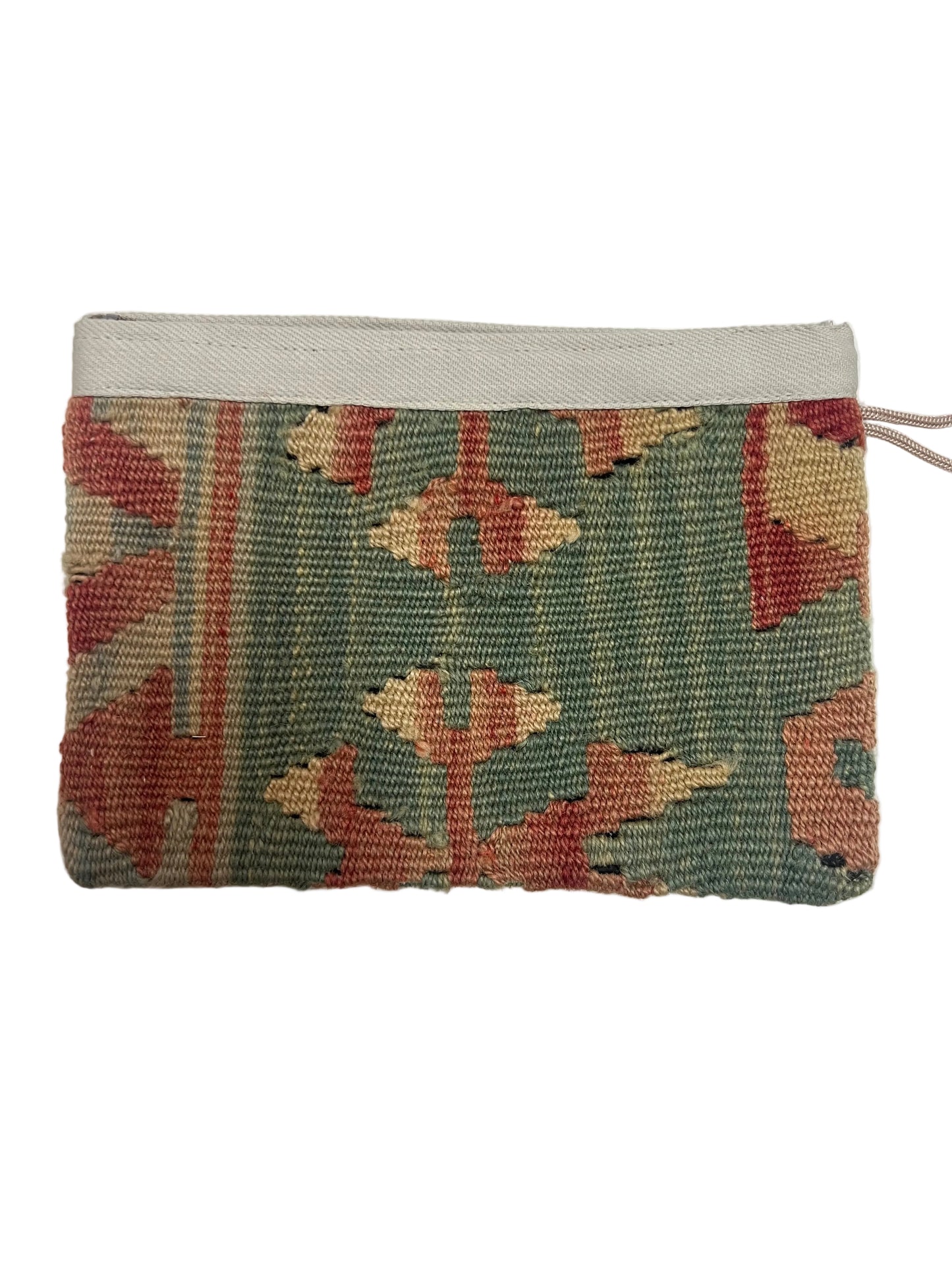 Turkish up-cycled carpet || clutch purse