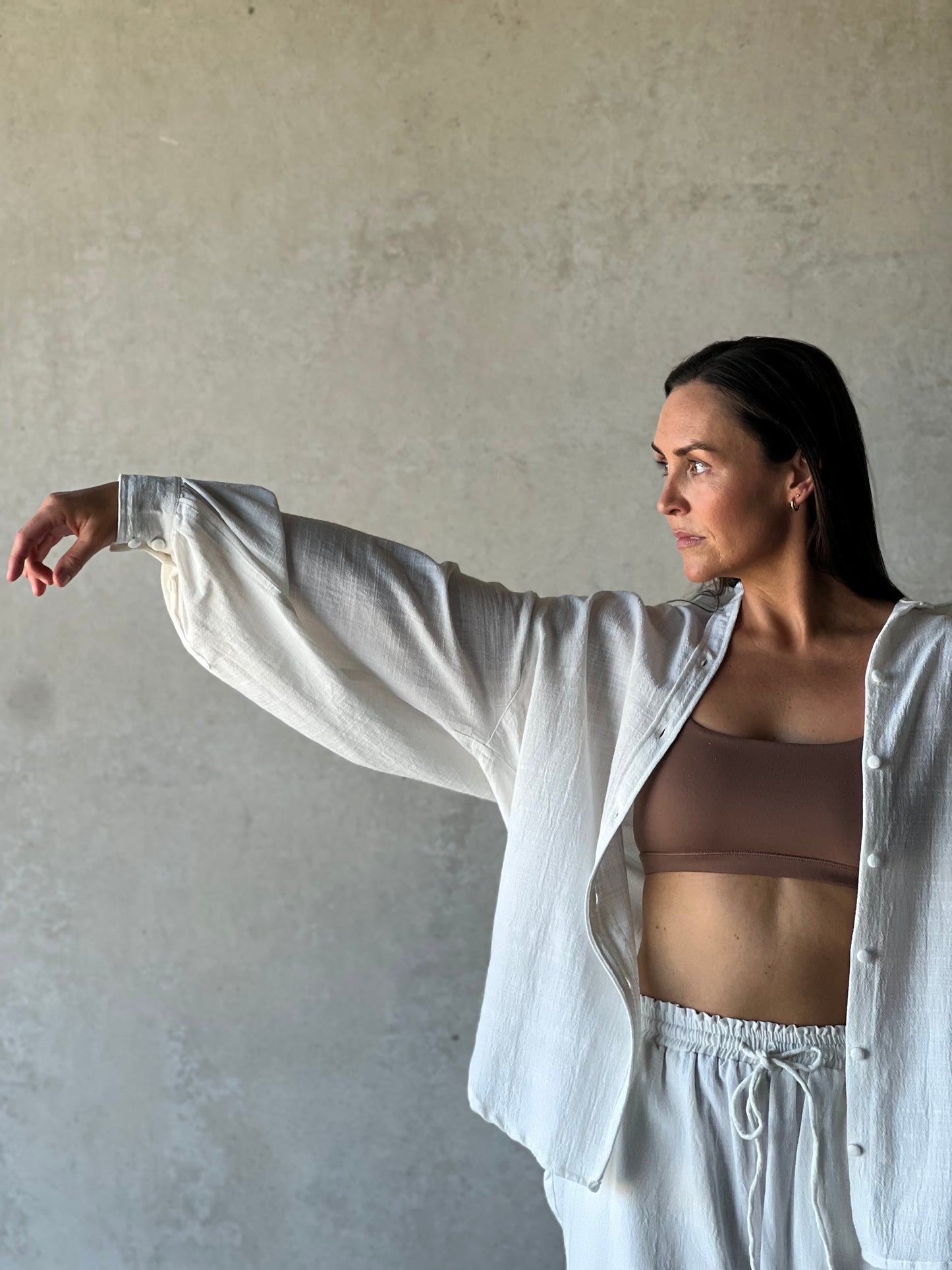 ethik cotton || madeline button up shirt
