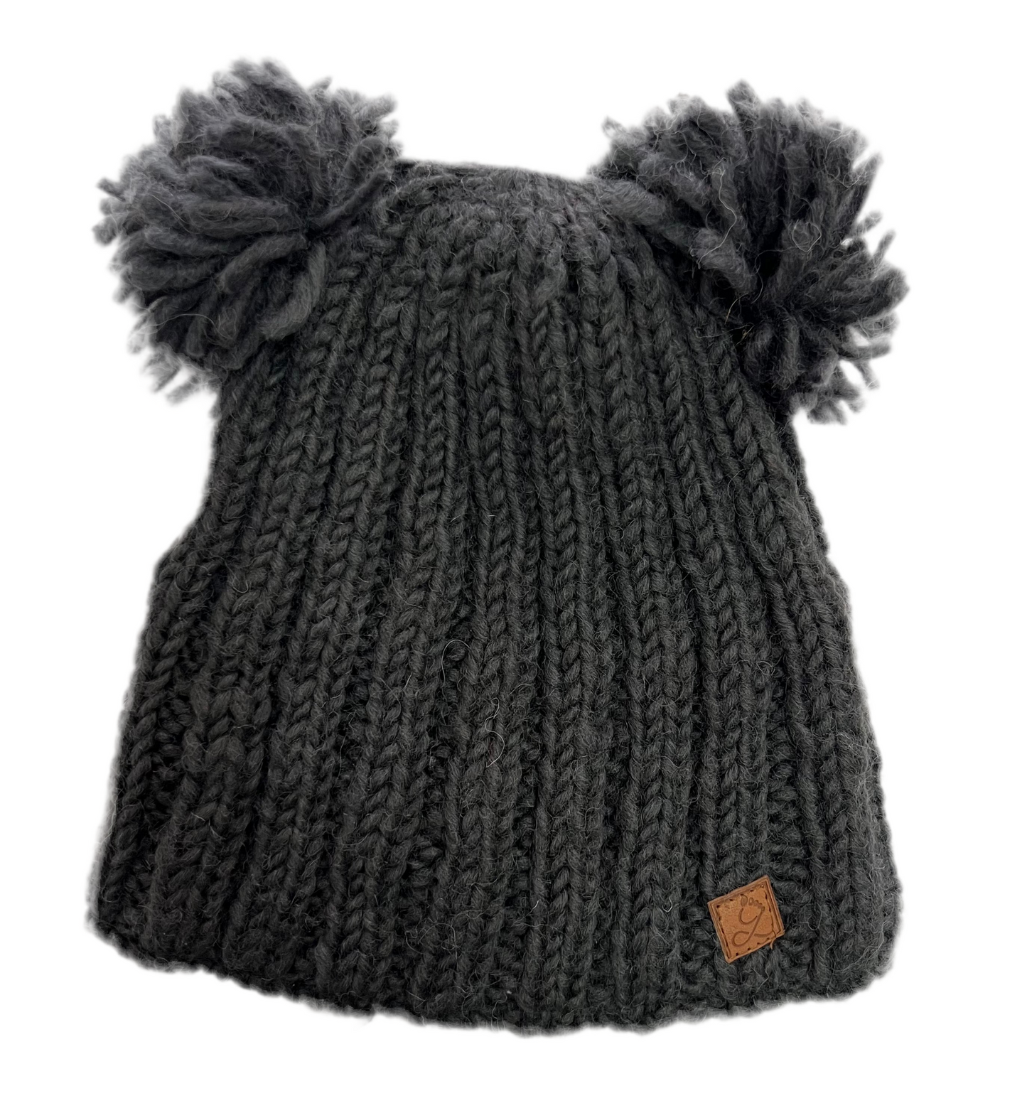 ethik beanie || kids double pom pom