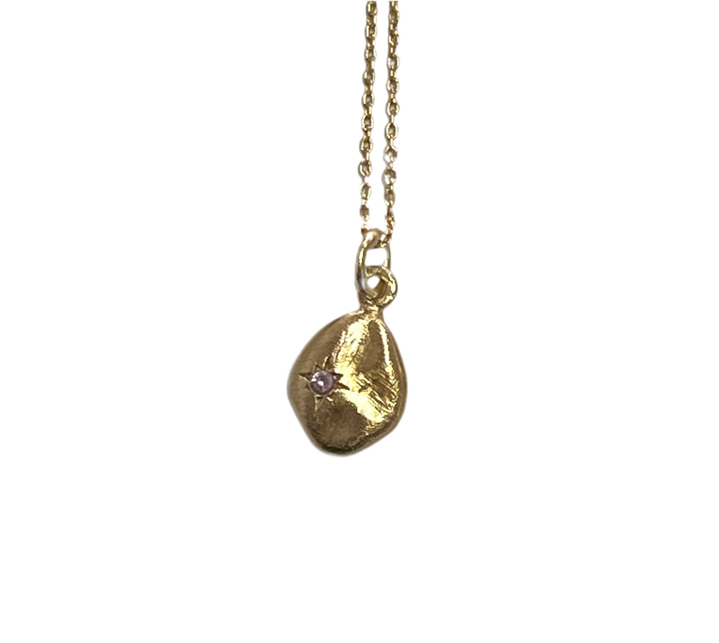 Jaipur gold jewellery || signet stone drop necklace