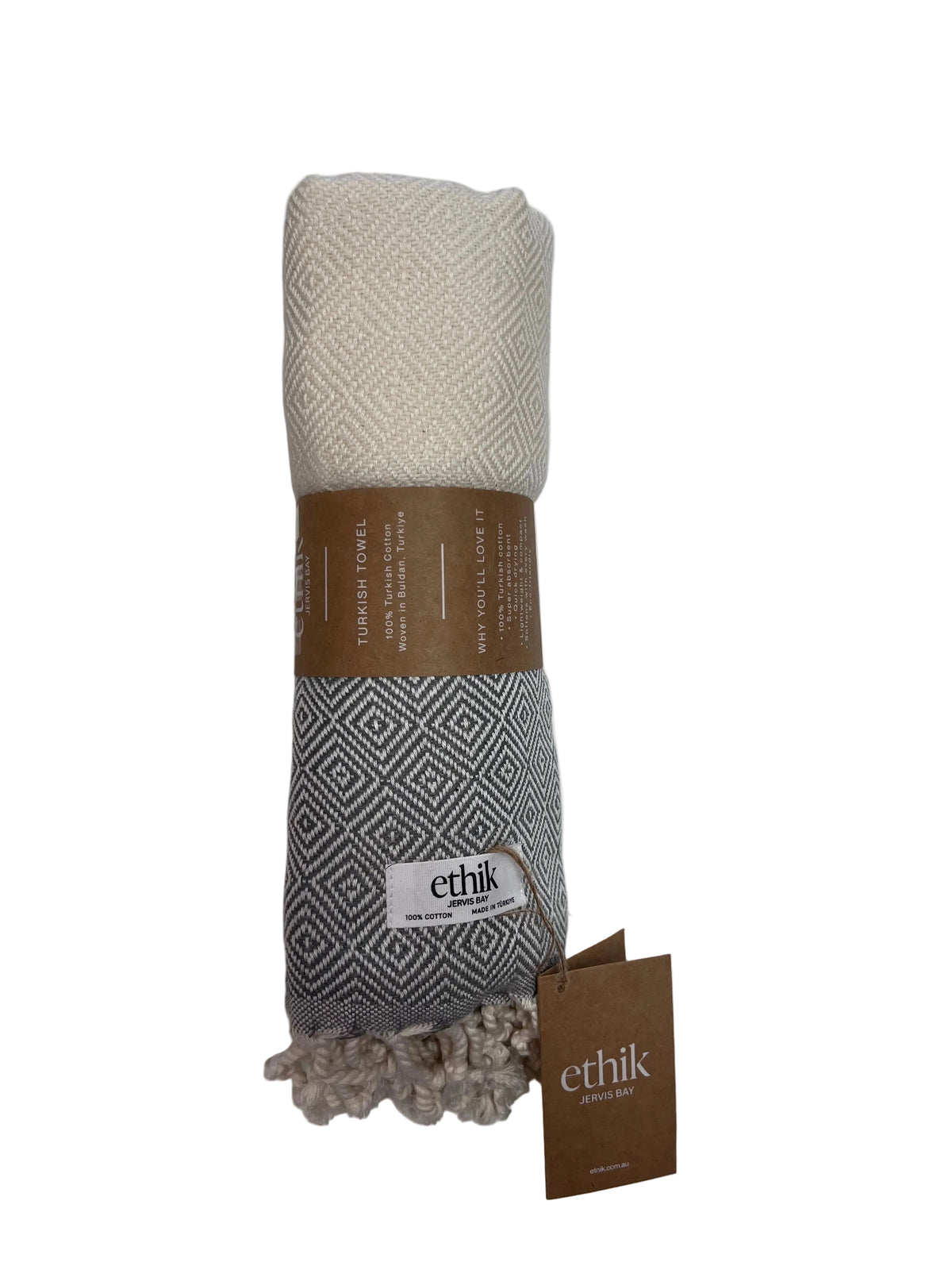 ethik turkish towel || diamond weave