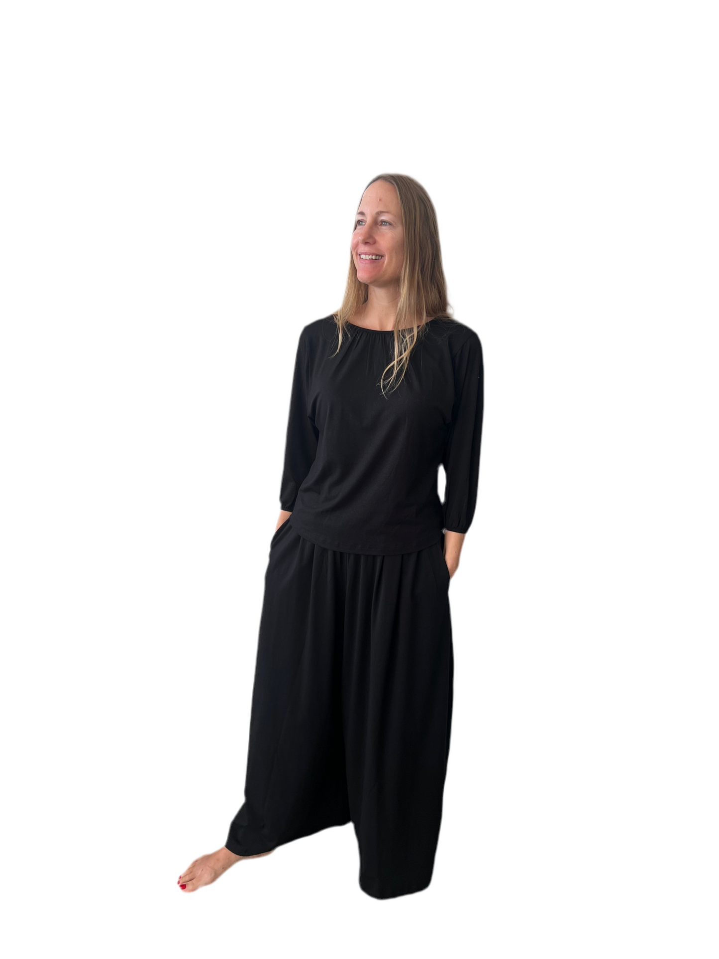 ethik organic cotton || wide leg pants