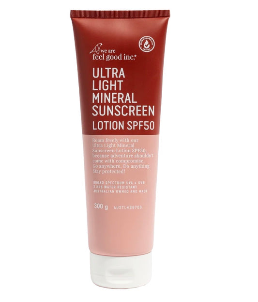 we are feel good inc || ultra light mineral sunscreen || 300gms