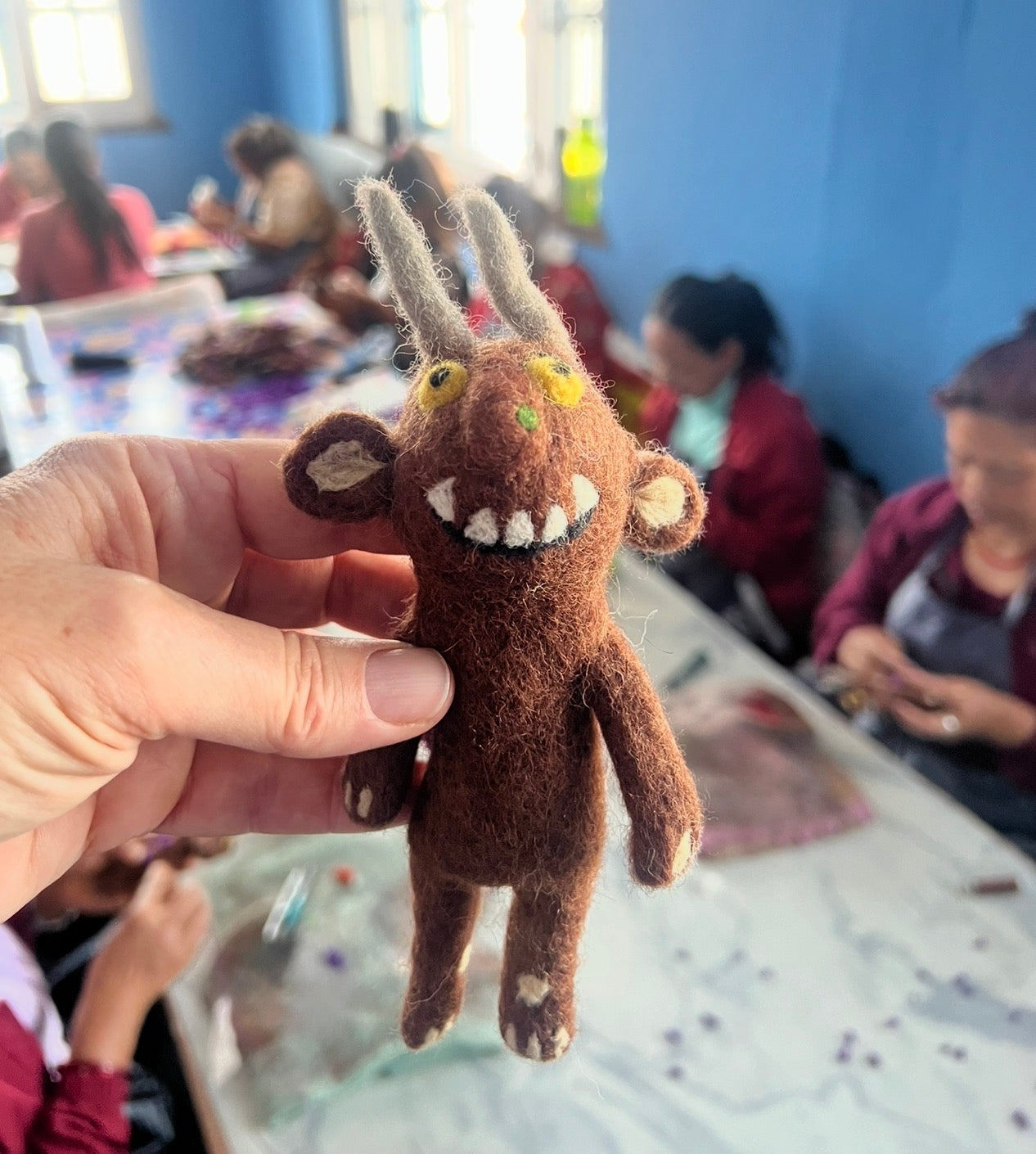 ethik felt || 3 D gruffalo finger puppet set