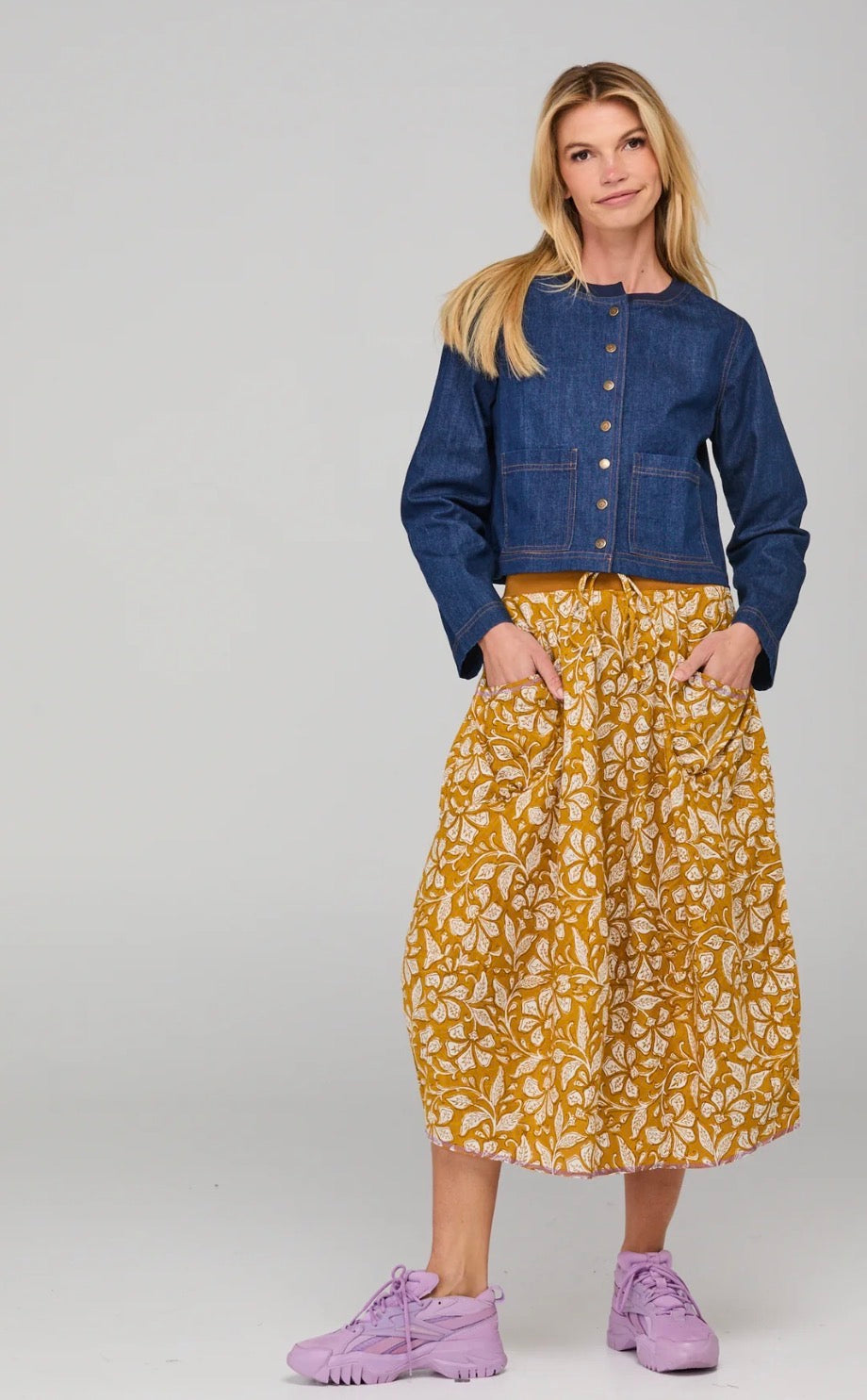 boomshankar || guru skirt || izumi mustard