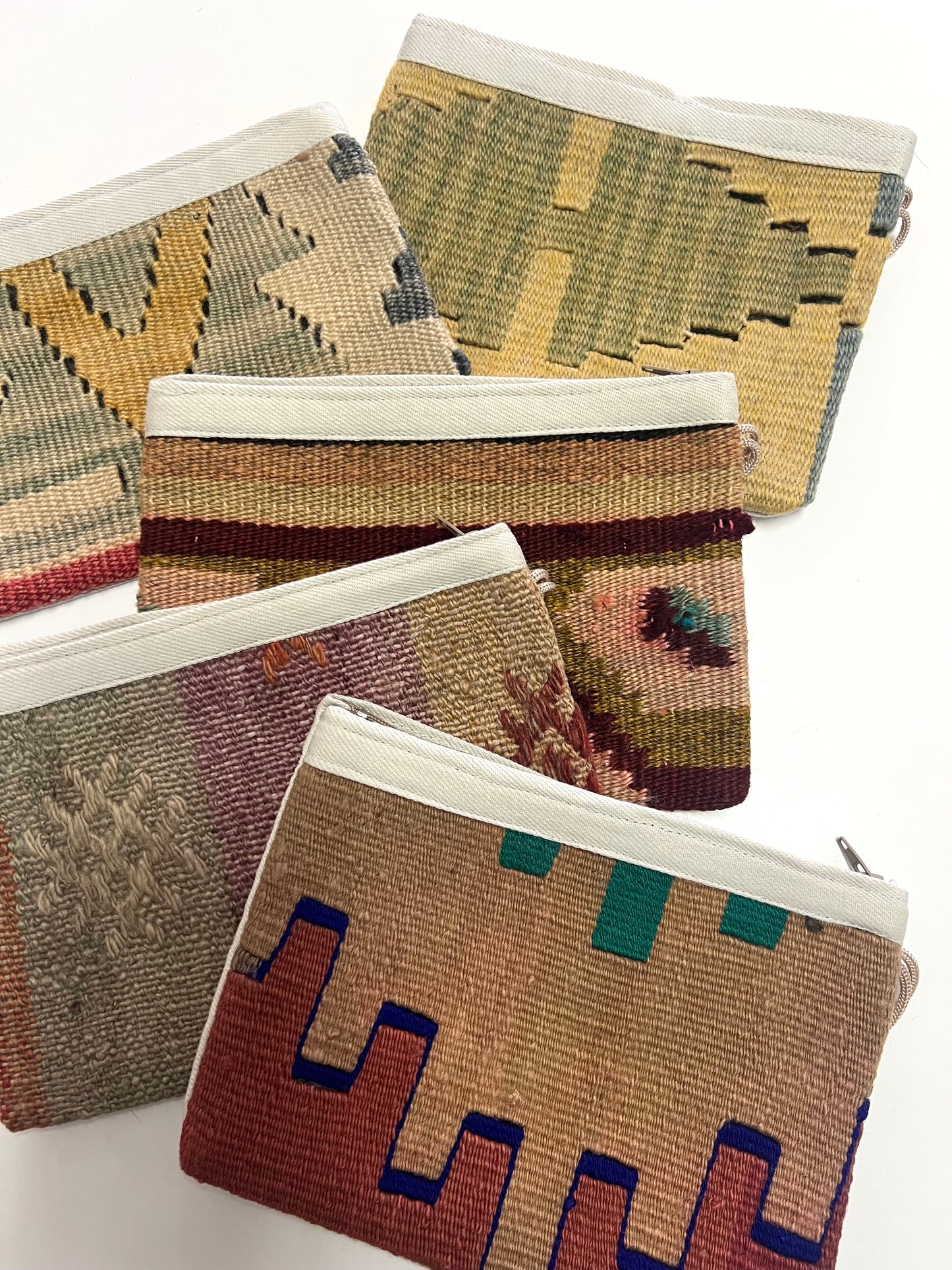 Turkish up-cycled carpet || clutch purse