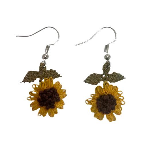 Turkish Jewellery || sunflower earrings