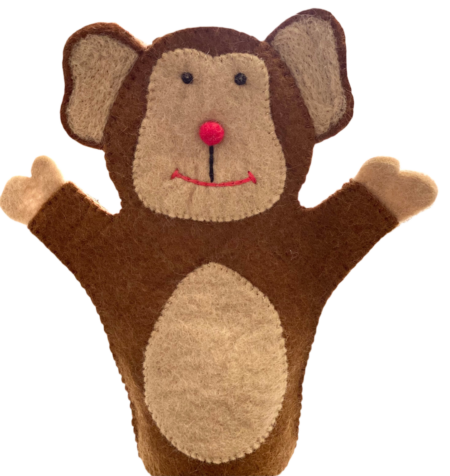 ethik felt || monkey hand puppet