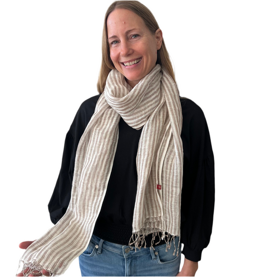 Anokhi || handloom linen scarf