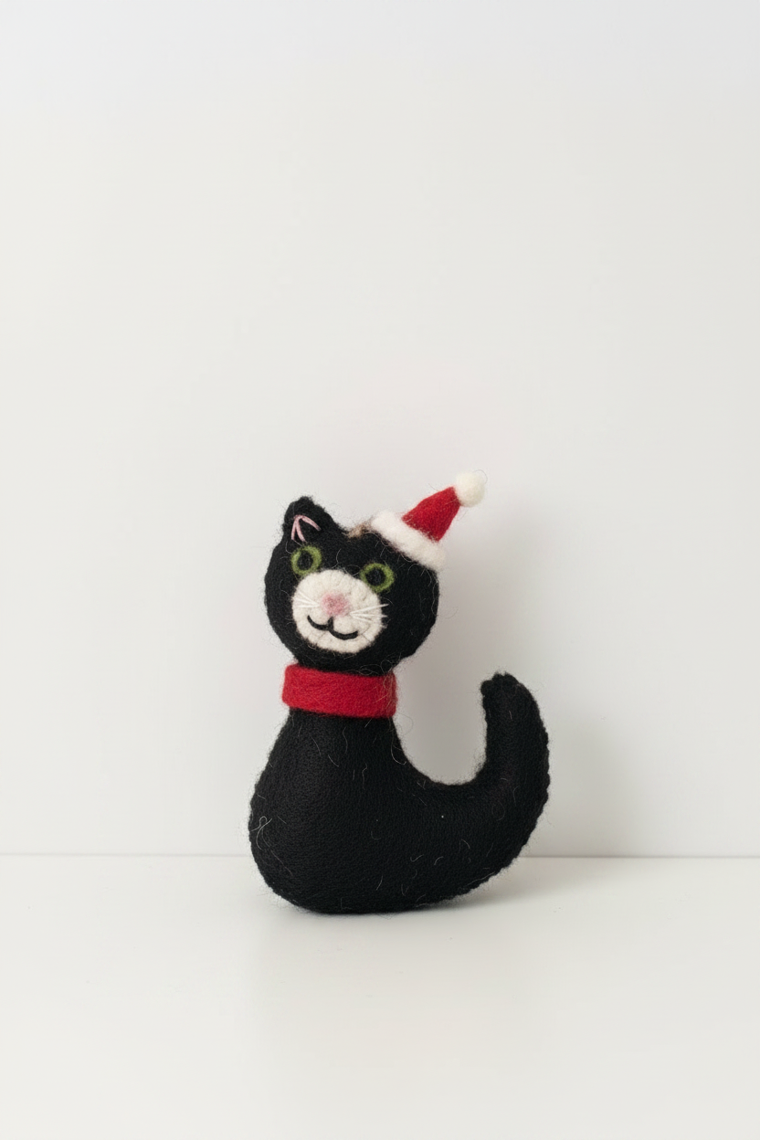 ethik felt || cat xmas decoration