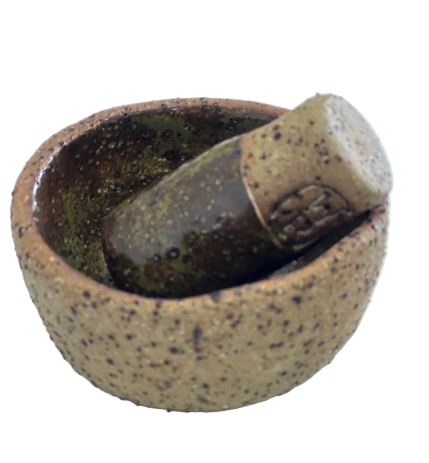 mini ceramic mortar and pestle