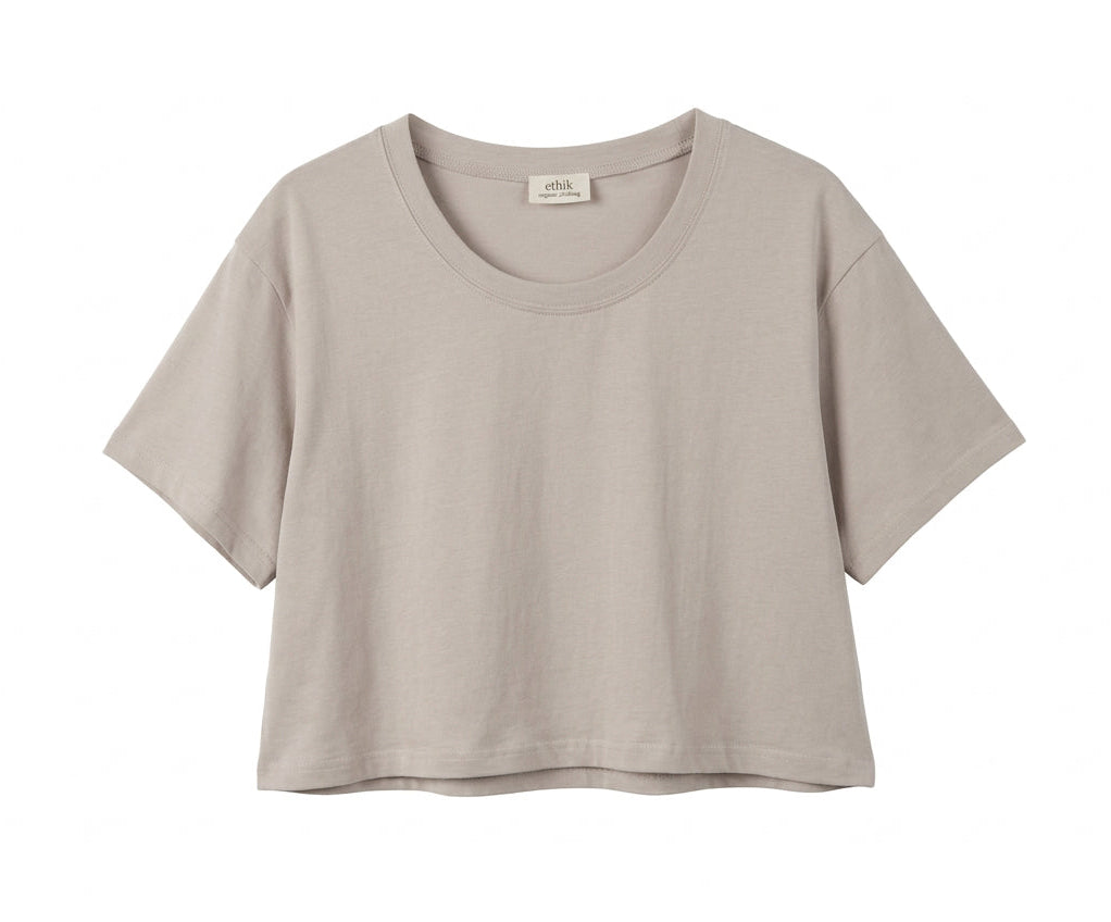 ethik organic cotton || oversized cropped tee