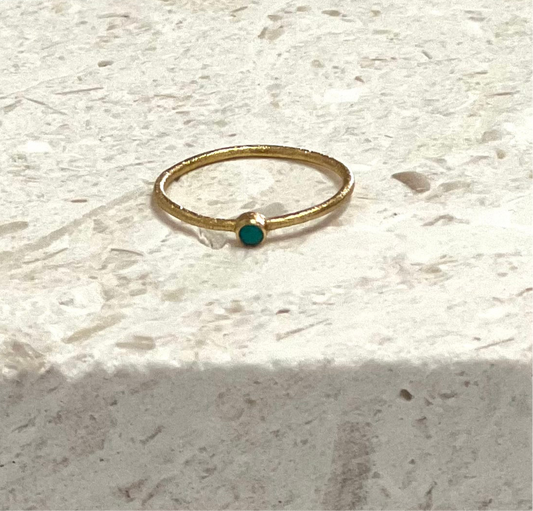 ethik jewellery || $30 gold plated single stone ring