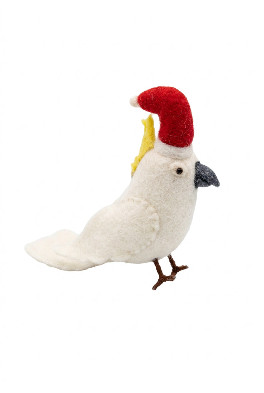 ethik felt || white cockatoo xmas decoration