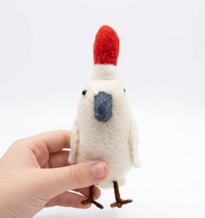 ethik felt || white cockatoo xmas decoration