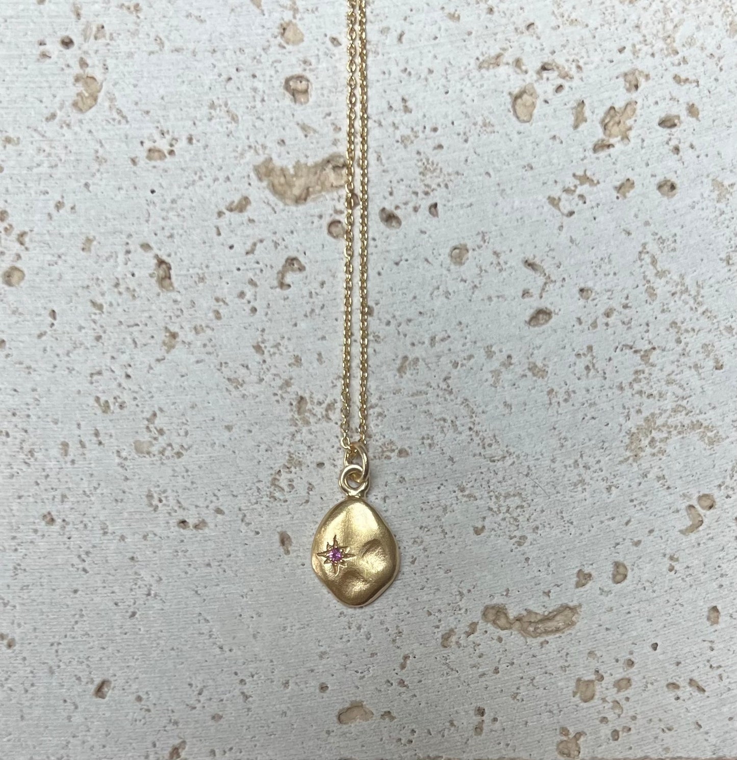 Jaipur gold jewellery || signet stone drop necklace