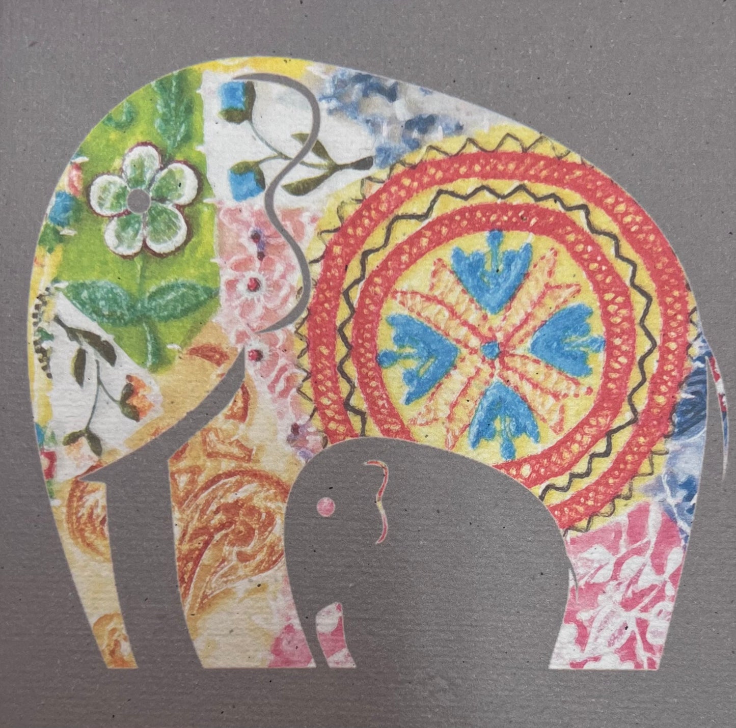 Saraswati paper cards || elephant designs