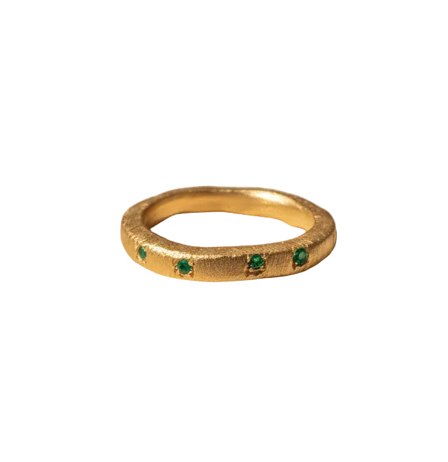 Jaipur gold jewellery || 4 stone wabi sabi ring