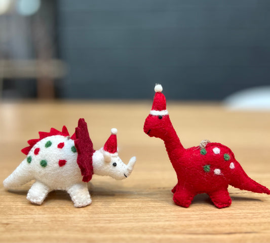 ethik felt || dinosaur xmas decoration