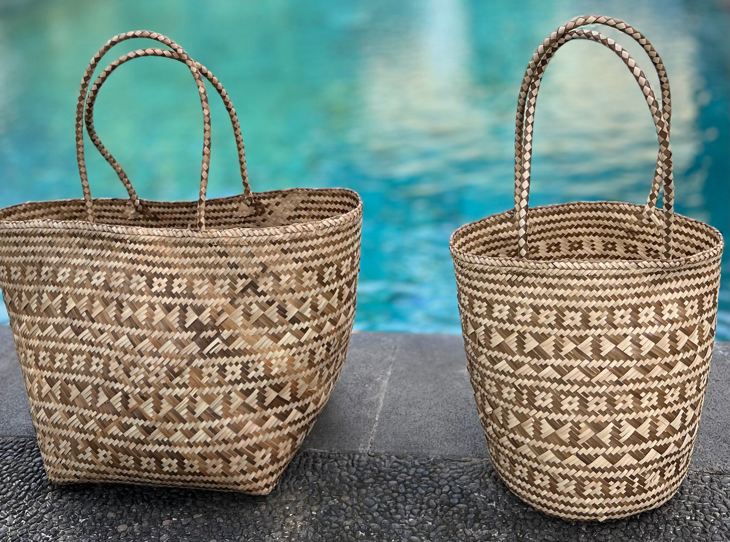 “Pandan leaf” beach basket