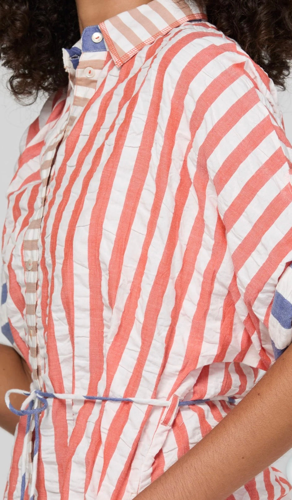boomshankar || Maui shirt dress || watermelon stripe