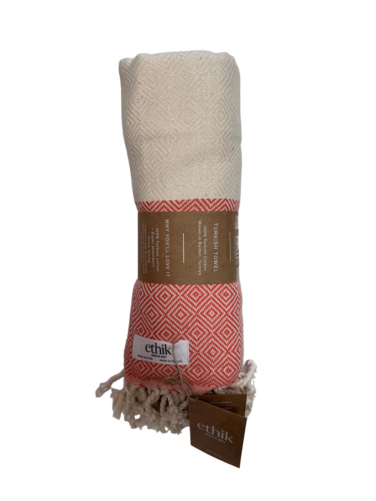 ethik turkish towel || diamond weave