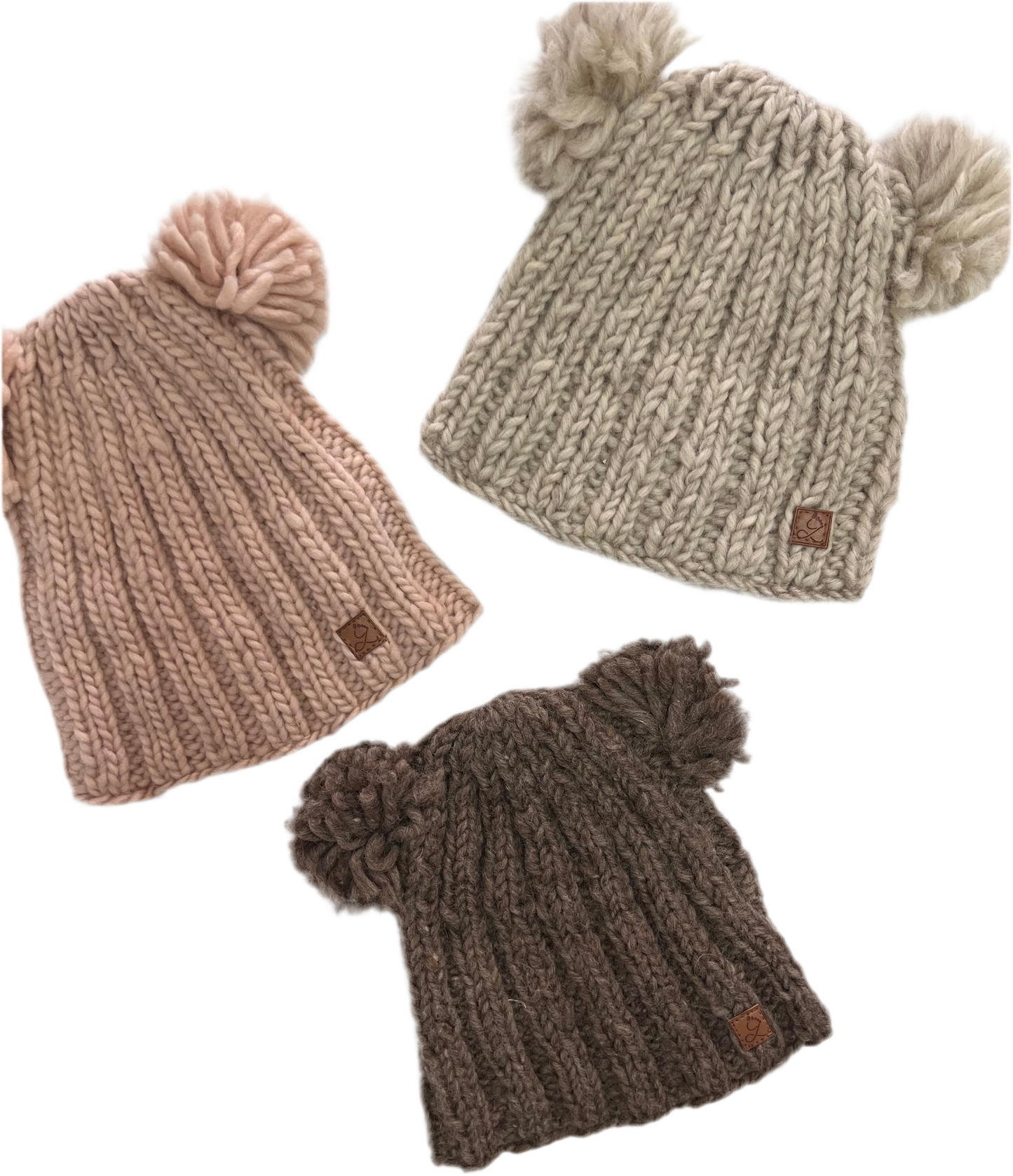 ethik beanie || kids double pom pom