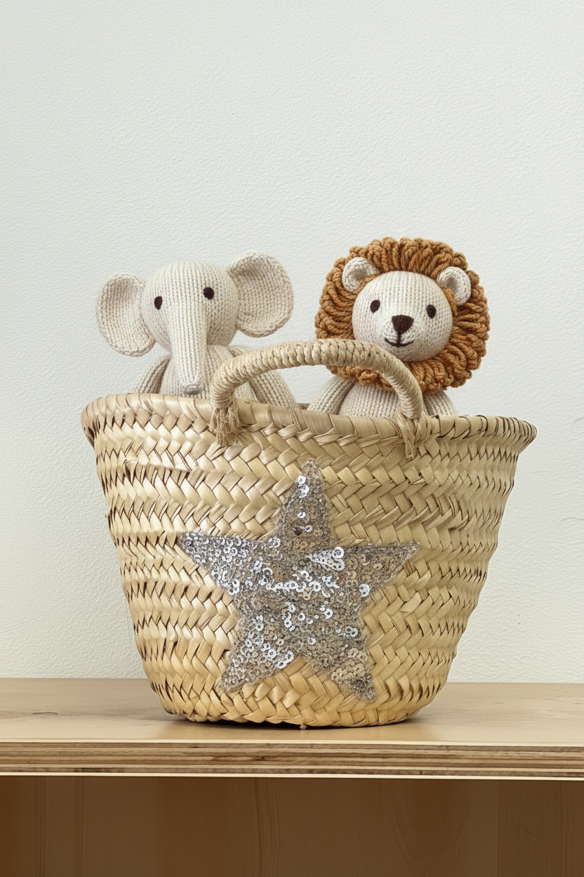 2 duck 🦆 || silver star small basket