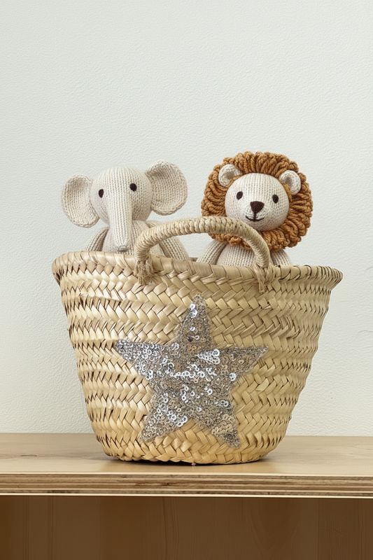 2 duck 🦆 || silver star small basket