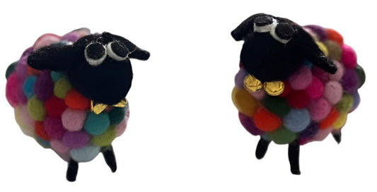 ethik felt || multi coloured ball sheep 5cm