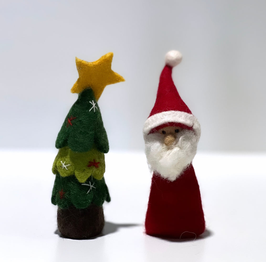 ethik felt || xmas finger-puppets 🧑‍🎄🌲