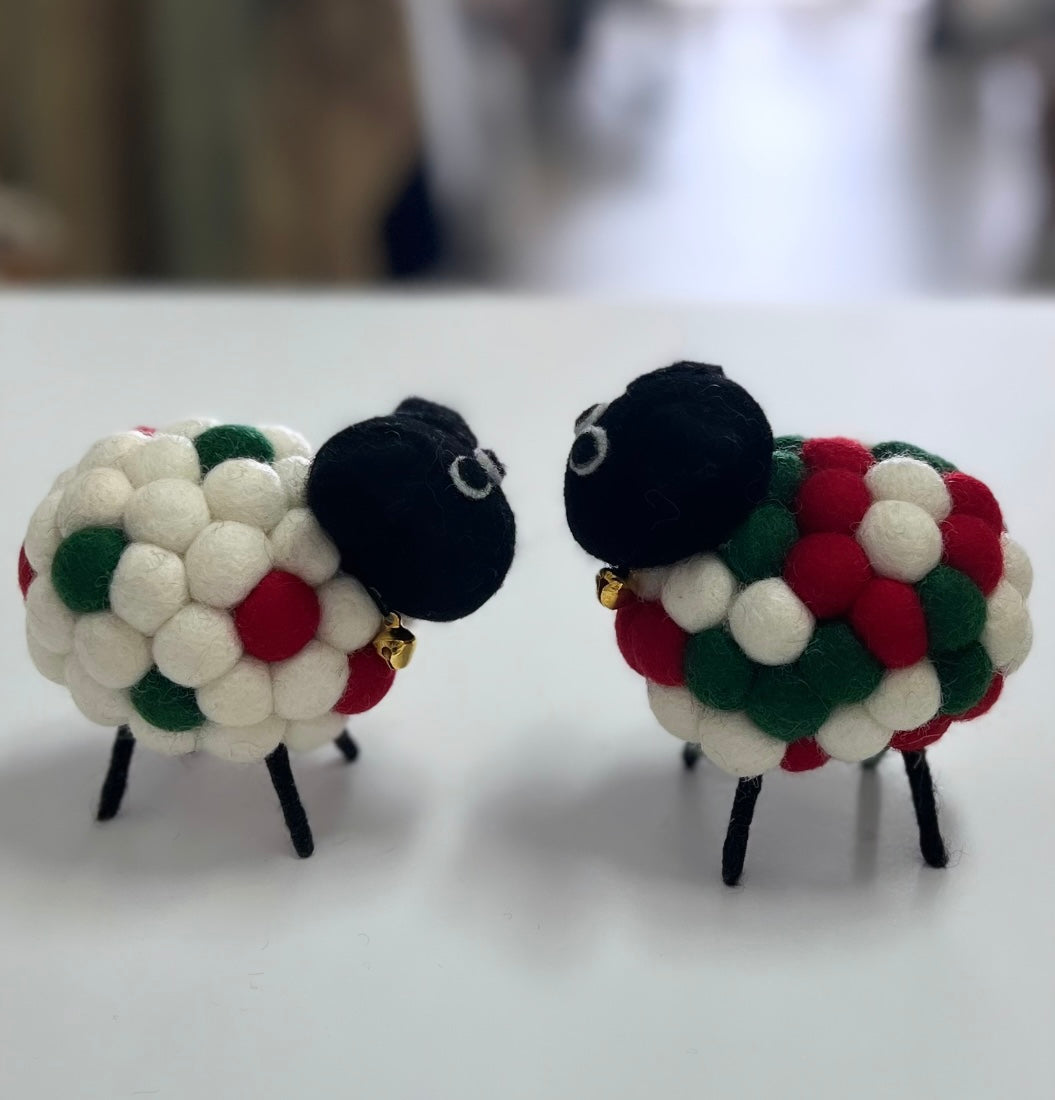 ethik felt || xmas felt ball sheep