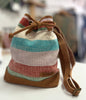 “woven” fair-trade bucket bag