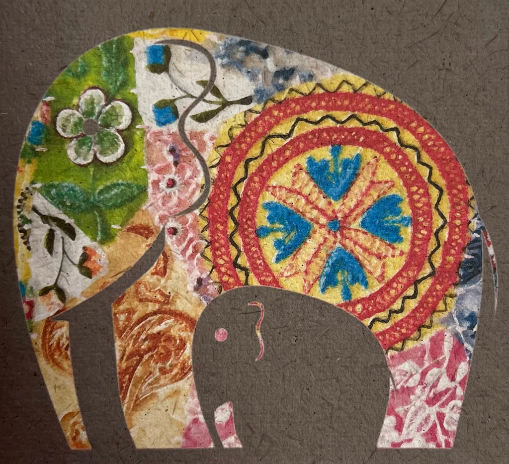 $8 paper cards with “elephant designs”